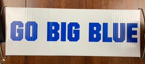 University of Kentucky Wildcats UK Retractable Handheld Banner Go Big Blue Lot Cover