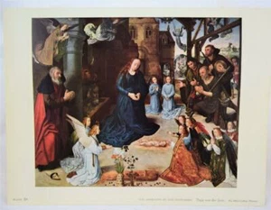 The Adoration of the Shepherds Hugo van der Goes Uffizi Gallery Florence Print - Picture 1 of 2