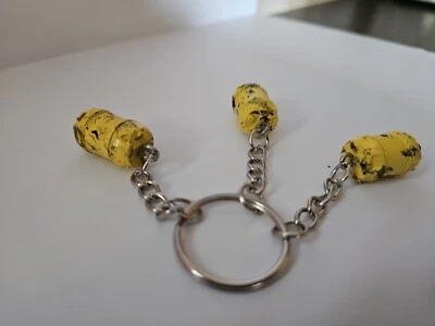 SEANS.CUSTOM.DIORAMAS JAWS CUSTOM PRINTED BARREL KEYRING FOR THE CLASSIC FILM JAWS THE ORCA DIORAMA.