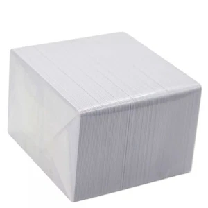 Blank Printable PVC Plastic Photo ID White Credit Card 30Mil CR80 - 50pack - Picture 1 of 4