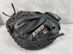 Wilson A360 Catcher's Baseball Mitt Glove 31.5" Black Right Hand Throw RHT 5/2 - Picture 1 of 7