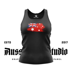 Australian Flag 6 Point Red Ensign - Women's Tank Top - Picture 1 of 5