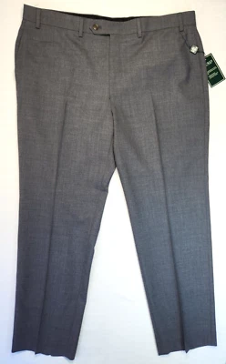 Lauren Ralph Laureen wool classic fit dress pants chino trousers Gray New 38x30 - Image 1 of 4