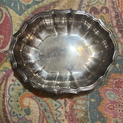 Vintage Chippendale IS International Silver Company Scalloped Serving Tray 12” - Image 1 of 4
