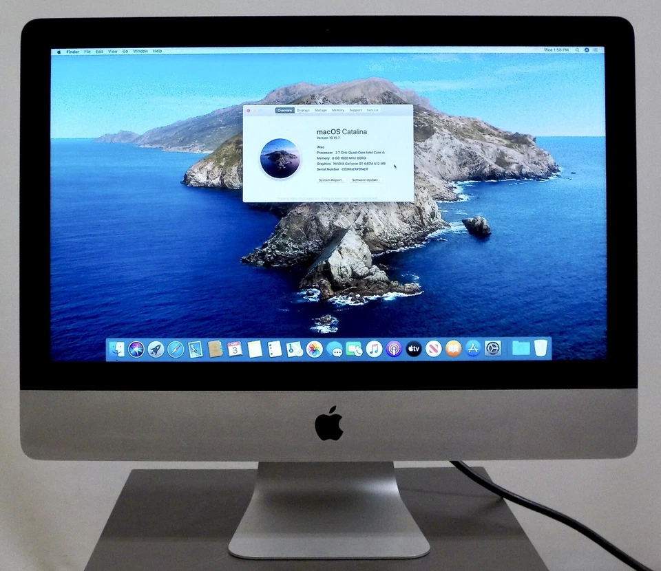 Apple iMac 2.7 GHz Core i5 21.5" 8GB RAM 1.0TB HD GeForce 640M finales de 2012 Foto 1 de 4
