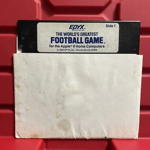 EPYX The Worlds Greatest Football Game Strategy Game Only Apple II Vintage 1985 - Picture 1 of 2