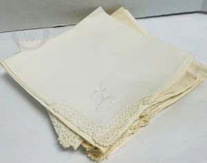 Vintage~Lot of 8*Linen Napkins*15" x 15". 24239G S84 - Imagen 1 de 5