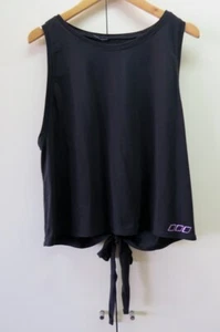Stylish Black with tied string at the back Top from Lorna Jane - M - Picture 1 of 7