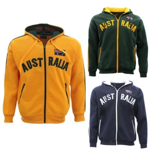 Adult Zip-up Hoodie Jacket Jumper Australian Australia Day Souvenir - Picture 1 of 17