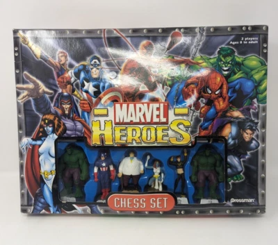 2003 MARVEL Comics HEROES Collectable CHESS SET Pressman Games Foto 1 de 4
