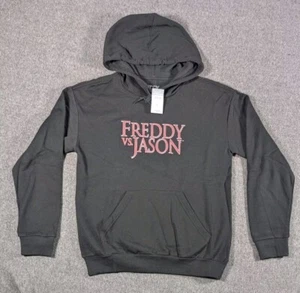 Rue21 Freddy vs Jason Pull-Over Horror Hoodie Small Double Sided Sweatshirt NWT - Picture 1 of 7