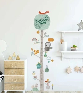 Maßband Wandtattoos Kinder Zimmer - Tiere Messlatte Junge Mädchen Geschenk - Bild 1 von 2