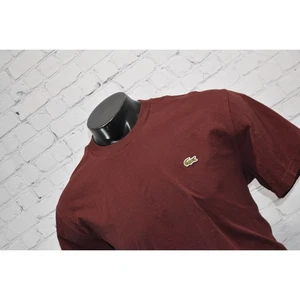 Lacoste T-Shirt Herren Größe US XL FR 6 weinrot Baumwolle Alligator Kurzarm - Bild 1 von 6