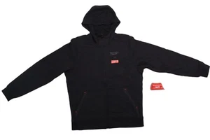 Milwaukee M12 12 Volt schwarzer großer beheizter Hoodie (nur Jacke und Akkuhalter) - Bild 1 von 6
