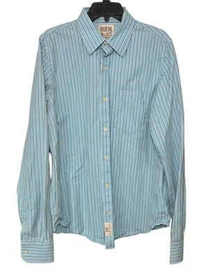 Ruehl Nº Camisa con botones a rayas azules 925 para hombre talla XL informal preppy Foto 1 de 4
