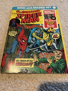 1974 SPIDER-MAN BOOK AND RECORD- POWER RECORDS - Imagen 1 de 3