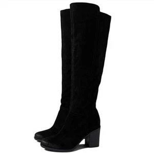 Naturalizer Kyrie Wildleder Leder Schwarz Kniehohe Stiefel Größe 7,5 Neu Schwarz - Bild 1 von 10