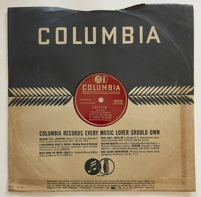 Duke Ellington Grievin' / Tootin' Through The Roof 78 rpm E+/N- Columbia 35310 - Image 1 of 4