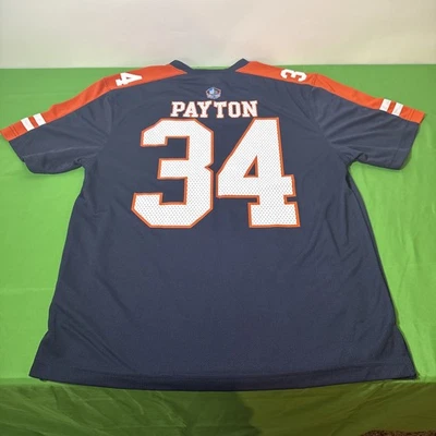 MAJESTIC NFL HALL OF FAME Chicago Bears #34 Walter Payton Blue Large Excellent - Image 1 of 4