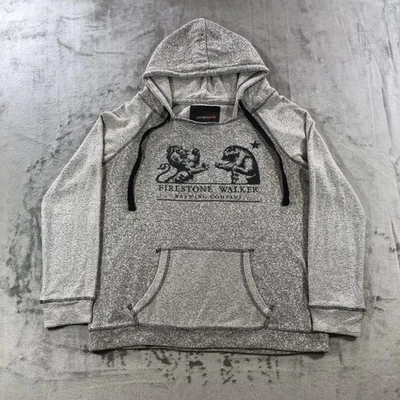 Sudadera con Capucha Firestone Walker Para Hombre Grande Gris Camp David Brewing Company Pullover Foto 1 de 4