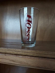 Vaso publicitario Hoss's Steakhouse vintage de 6" de alto   - Imagen 1 de 4
