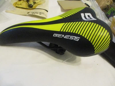 GENESIS YELLOW WITH WHITE BIKE SADDLE - Image 1 of 3
