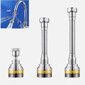Bendable Extender Faucet Kitchen Sink Tap Spray Head Attachment 360° Flexible - Picture 1 of 10