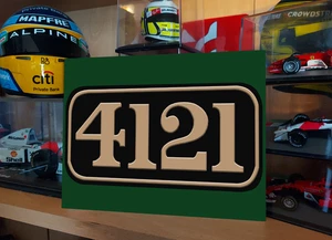 Números de cabina de caja de humo con letrero de metal personalizado GWR - Imagen 1 de 3