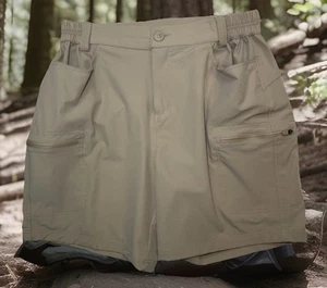 Willit Women's Hiking Shorts Khaki Tan Sun Protection Pockets Size M NWOT $59 - Picture 1 of 8