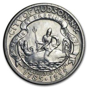 1935 Hudson Half Dollar BU - Picture 1 of 2
