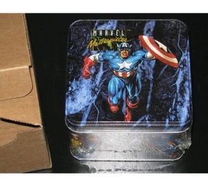 1992 Marvel Masterpieces Collectors Card Tin FACTORY SEALED Joe Jusko Lost Cards - Picture 1 of 4