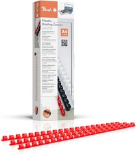 Dorsi Plastici Peach 8mm, 45 fogli A4, rosso