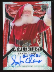 Santa Clause 2023 Leaf Pop Century Auto Serial #d 1/2 !st Auto Inscribed Ho Ho - Picture 1 of 2