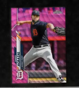 DARIO AGRAZAL RC PINK WAVE Rifrattore 2020 Aggiornamento Topps Cromo #U-30 SF Giants - Foto 1 di 2