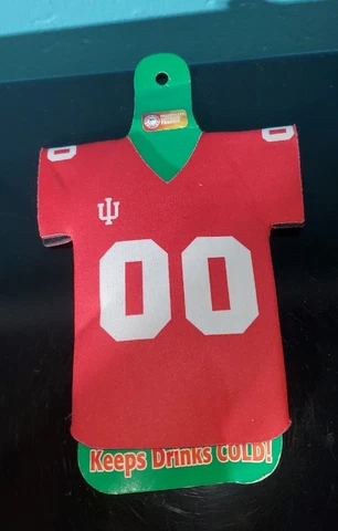 University Indiana Hoosiers Bottle Cooler Koozie Football IU College JERSEY 00 Cover