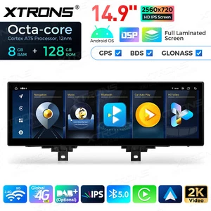 14.9" 4G Android 14 8+256G Car Screen CarPlay GPS WIFI For BMW 3/4er F30 F36 NBT - Picture 1 of 13