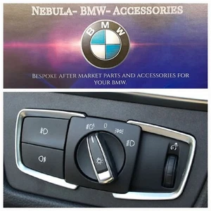 BMW HEADLIGHT SWITCH SURROUND DASH TRIMS 3 4 F Series. F30 F32 F34 ETC - Picture 1 of 5
