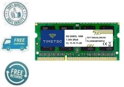 New 8GB Memory RAM DDR3L DDR3 1600MHz PC3L-12800 PC3-12800 1.5V For PC Computer - Image 1 of 4