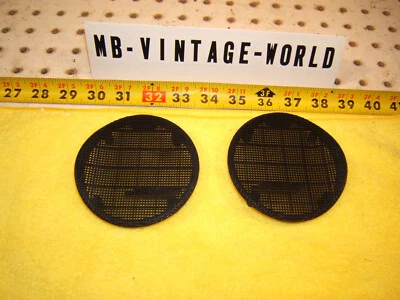 Mercedes 99-02 R129 SL ASIENTO DELANTERO TRASERO L&R pequeño altavoz BOSE NEGRO 2 fundas Foto 1 de 4