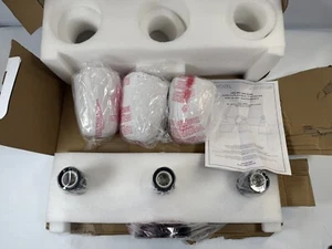 QUOIZEL Seaton 21.5" 3-Light Matte Black Transitional Vanity Light - NEW! - Picture 1 of 9