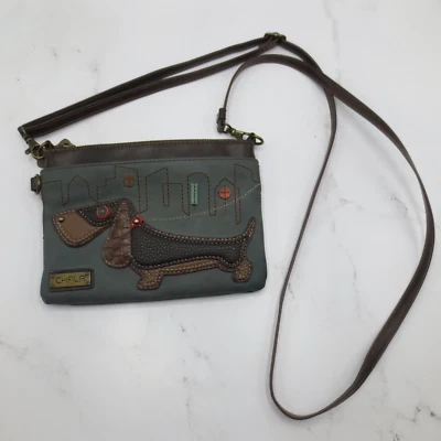Chala Crossbody Bag Dachshund Wiener Dog Purse Clutch Bag Leather - Image 1 of 4
