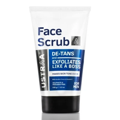 Ustraa Face Scrub - De-Tan Face scrub for men 100g free shipping - Image 1 of 4