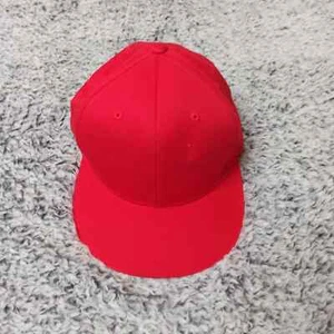 KBEthos Premium Headwear Red Baseball Cap SnapBack One Size 100% Cotton - Picture 1 of 6