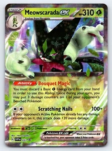 Meowscarada EX SVP EN 033 Black Star Promo Paldea Evolved Pokemon Card - NM - Imagen 1 de 5