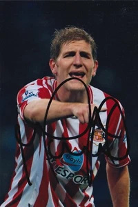 MICHAEL TURNER HAND SIGNED 6X4 PHOTO - FOOTBALL AUTOGRAPH - SUNDERLAND 1. - Picture 1 of 1