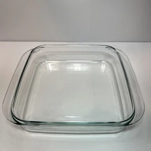 PYREX MW-2-C PLATO PARA HORNEAR TRANSPARENTE, MANIJAS DE PESTAÑA 10"x 12"x 2-1/2" FRANCIA (TIENE CHIP) - Imagen 1 de 11