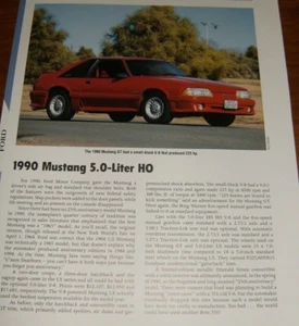 1990 Mustang GT Specs Info Photo 90 87-93 Gt Lx 5.0 302 Red Foxbody - Picture 1 of 1