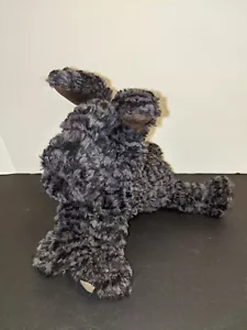Mary Meyer Fab Fuzz Black Puppy Dog 8" Plush Stuffed Animal - Picture 1 of 4