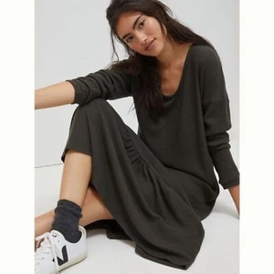 Nuevo con etiquetas Vestido midi acanalado Taylor sábado/domingo para mujer talla pequeña - Imagen 1 de 7
