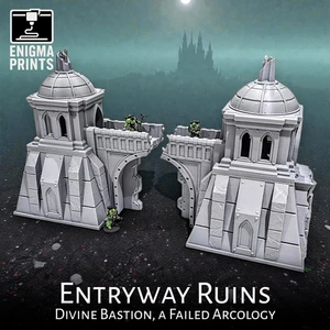 Entryway Ruins - 28mm 3d Printed Gothic Wargaming Terrain | Divine Bastion - Picture 1 of 7